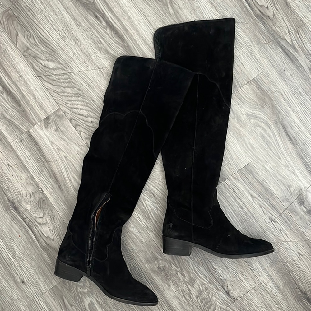 Suede FRYE over the knee boots